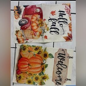 Garden Flags - Hello Fall and Welcome